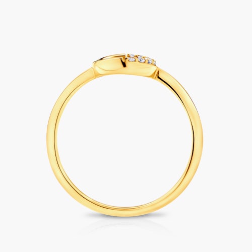 Pierścionek zaręczynowy SAVICKI: złoty, diamenty